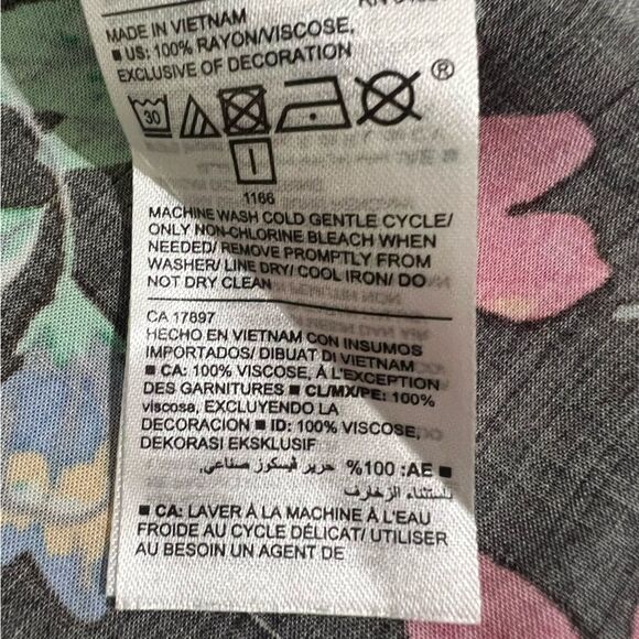 Old Navy Floral Summer Dress XL Lightweight & Breezy Sundress Parrot Bird Print - Picture 5 of 13